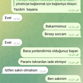 Trendyol Paramı Tekrardan İstiyorum