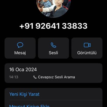 WhatsApp Yabancı Numara Araması