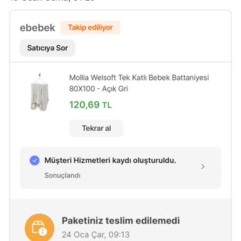 Ebebek Ve AGT Kurye Mağduriyeti