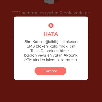 Akbank SMS Blokesi Nedeniyle Giriş Yapamamam