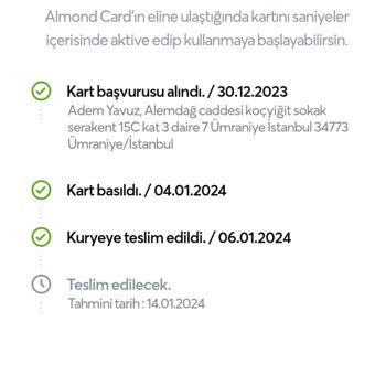 Papara Kart İlgisizliği Ve Teslim Edilemeyen Kart