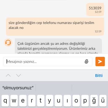 Trendyol Sipariş Adresimi Değiştiremedi