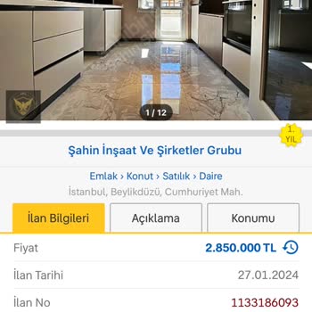 Şahin Gayrimenkul (İstanbul) Emlak İlanlarıyla İlgili Şikayetler