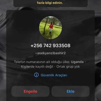 WhatsApp Bilinmeyen Numaradan Mesaj
