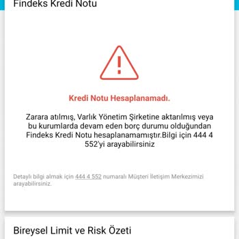 Findeks Notum Güncellemesi İstiyorum