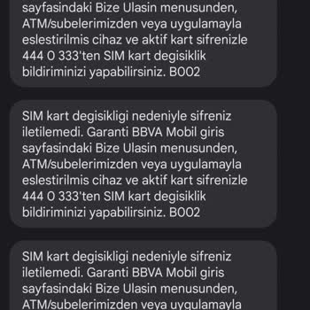 Garanti BBVA Ulaşılamayan Banka Yapmışlar