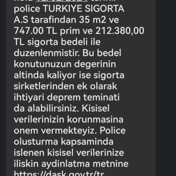 Türkiye Sigorta İsteğim Dışında Poliçe Düzenlenmesi.