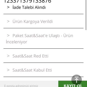 Saat Ve Saat İade Sorunu