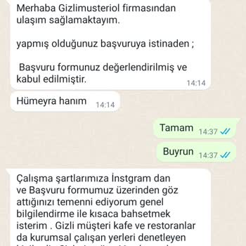 İpsos Şirketine Bağlı Olduğunu Söyleyen Gizli Müşteri Olma İşi