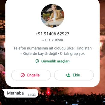 WhatsApp Yurt Dışı Numaralardan Mesaj Alıyor Ve Aranıyorum