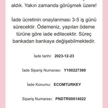Pandora Mücevher Pandora Bilekliği Aldı Para İademi Yapmadı, Maillerime Dönüş Yok