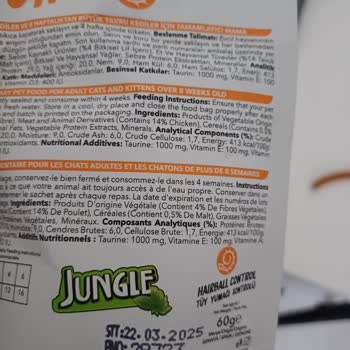 Jungle Pet Food Jungle Mama Kalitesizlik