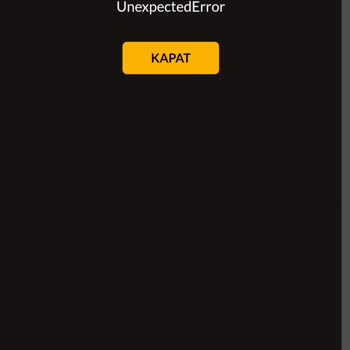 Casibom'a Giriş Yaparken Unexpected Error Hatası