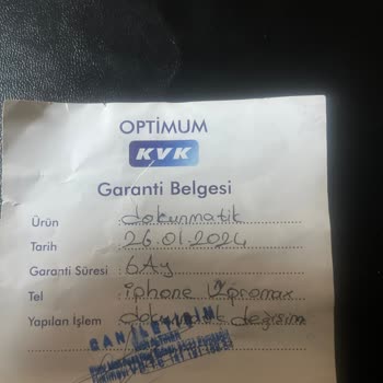 Ankara Optimum KVK Sağlam Cihazı Arızalı Parça Olarak Değişim Yapması