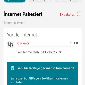 Vodafone Fahiş Faturalar Ve Kaybolan GB'lar!