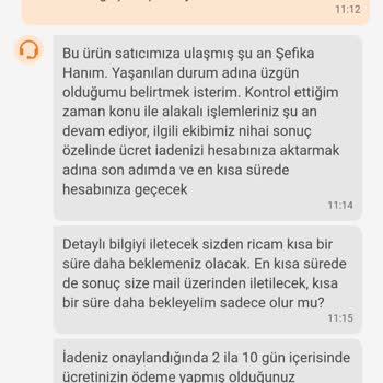 Param İki Haftadır İade Edilmiyor Trendyol'dan