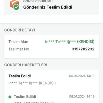 Trendyol Ürünler Yanlış Adrese Verilmiş