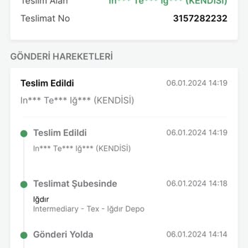 Trendyol Ürünler Yanlış Adrese Verilmiş