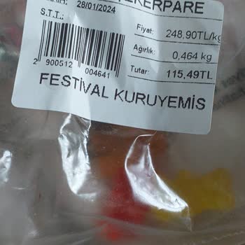 Festival Kuruyemiş Şekerpare Değil Jelibon