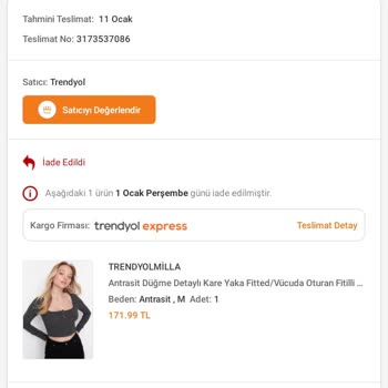 Trendyolmilla Para İadem Olmadı