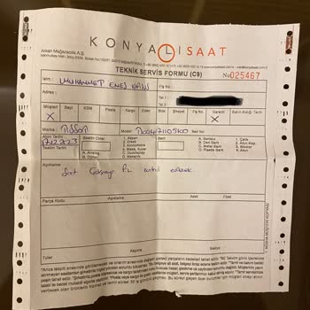 Konyalı Saat Satış Sonrası İlgisizlik