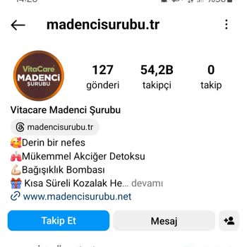 VitaCare Madenci Şurubu (Instagram:Madencisurubu.tr) Yeterli Bilgilendirme Yapmıyor