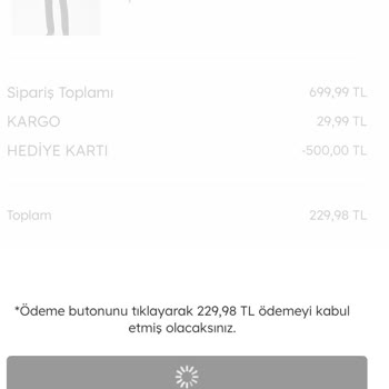 Mavi Online Alışveriş 500₺ Mağduriyeti
