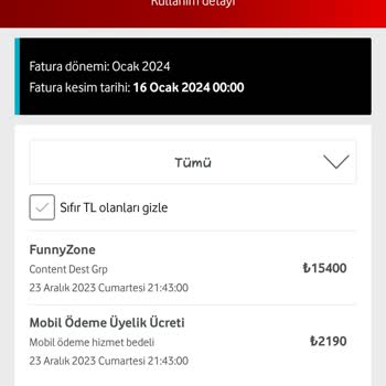 Vodafone Tarafından İzinsiz Olarak Yapılan Mobil Ödeme Ücretleri