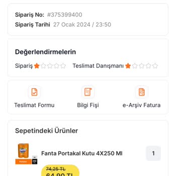 Migros Eksik Ürün Teslimi Ve Umursamaması