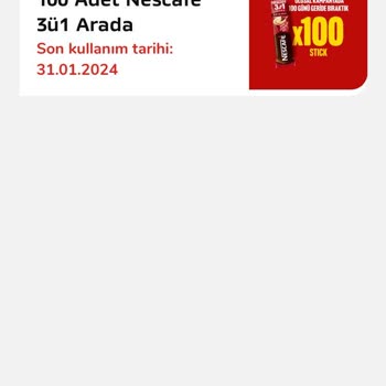 Nescafe 100 Stick Kampanyası
