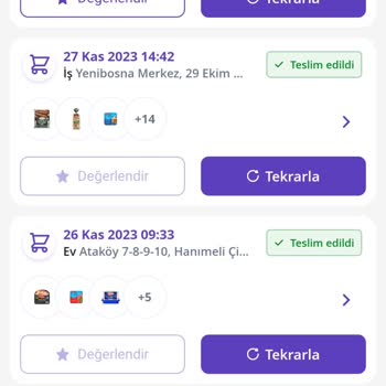 Getir İade Talebine Karşılık Bulamıyorum