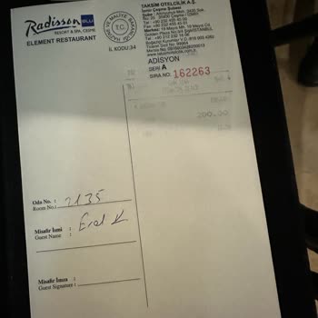 Radisson Blu Resort & Spa, Çeşme Radisson Blu Çay Ücreti