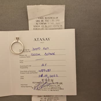 Atasay Altın Yüzük Geri Alınmıyor. Fiyat Bile Vermiyorlar.