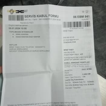 Renault Sıfır Araç Beyin Arızası