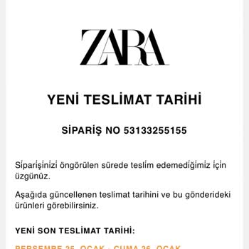 Zara Müşteri Memnuniyetsizliği Dikkatsizlik