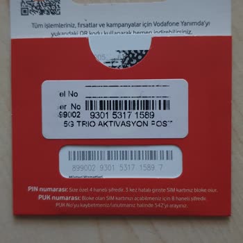 Vodafone Kayıt Dışı 500 TL