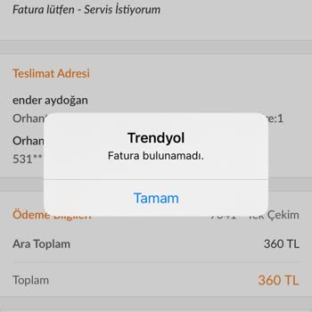 Trendyol Ve Faturasız Hizmet