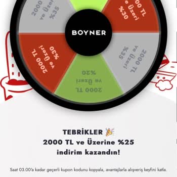 Boyner Hediye Çarkı Şartları Sorunu