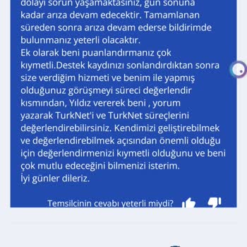 TurkNet Telekom Arızayı Çözmüyor Kayıt Oluşturmuyor.