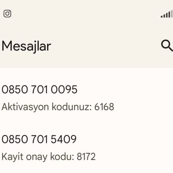 0850 701 54 09 Aktivasyon Kodu Sıkıntısı