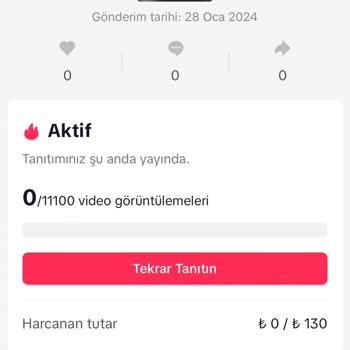 TikTok Tanıtma Video Ödeme