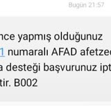 AFAD Barınma Desteği Talebi