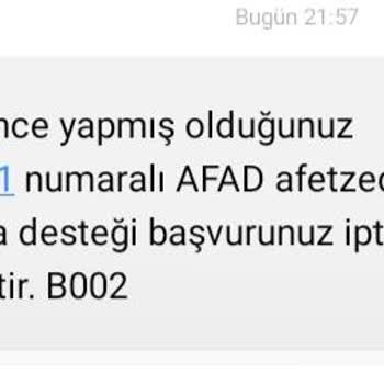 AFAD Barınma Desteği Talebi