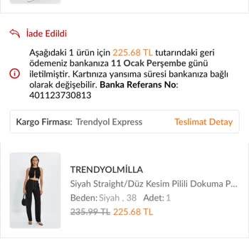 Trendyolmilla Trendyol'da İade Sürecinde Yaşanan Sorunlar