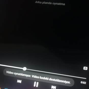 Samsung Telefon Video Kodeki Desteklenmiyor!