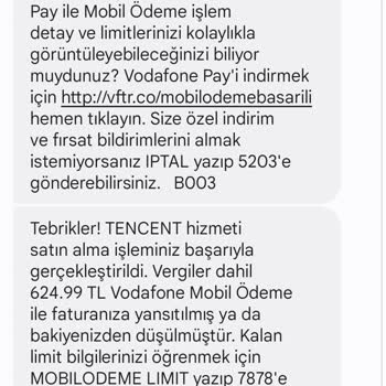 Tencent Games Türkiye Faturama Yansıyan Haksız Ücret Ödemesi