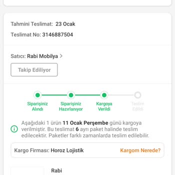 Rabi Mobilya Tarafından Yaşadığım Mağduriyet