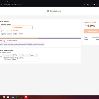 Hepsiburada Sipariş Tamamlanmıyor