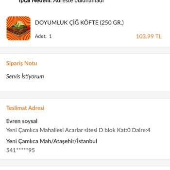 Trendyol Yemek Sipariş Elime Ulaşmadı Ve Param İade Edilmedi