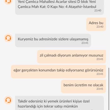 Trendyol Yemek Sipariş Elime Ulaşmadı Ve Param İade Edilmedi